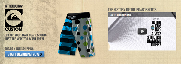 quiksilver custom boardshorts