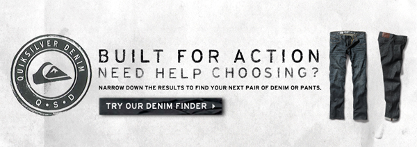 Quiksilver Denim Finder Header
